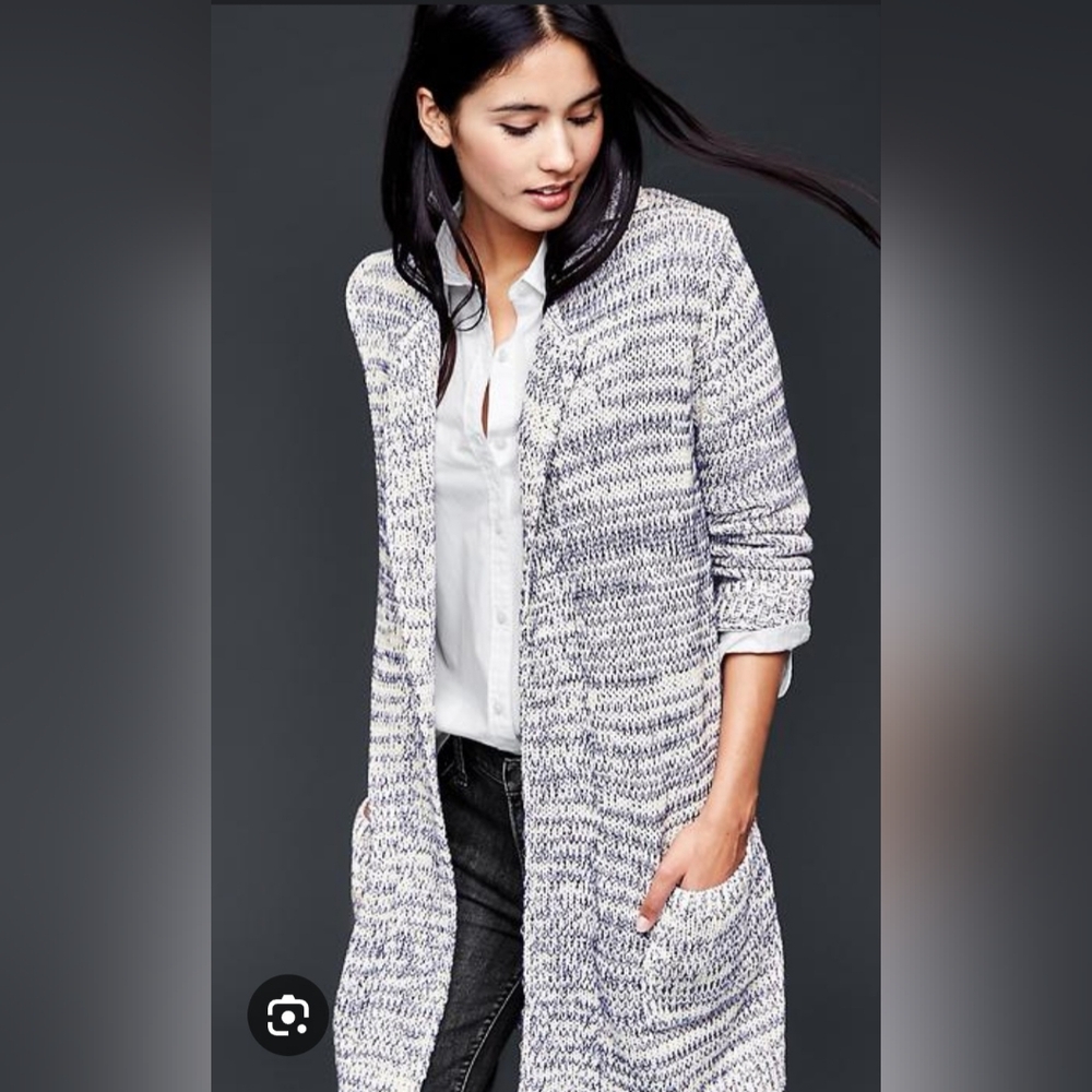 Gap Gray Knit Sweater Cardigan